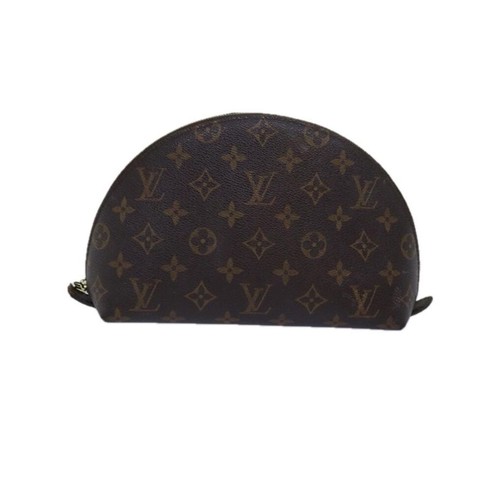 Pre Loved LOUIS VUITTON Monogram Trousse Demi Ronde Cosmetic Pouch M47520 LV - Picture 2 of 8